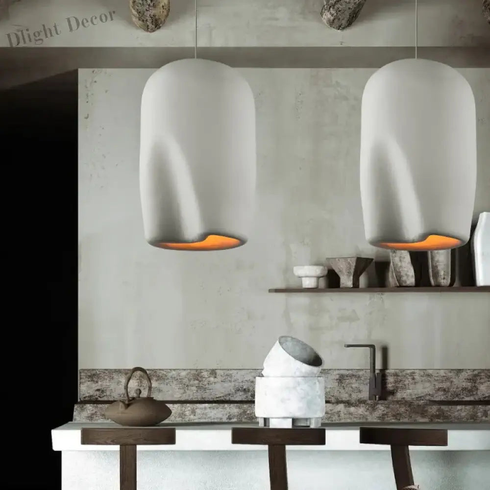 Nordic Minimalist Wabi-Sabi Art Pendant Lights - Perfect for Restaurants, Homestays, Bedrooms, and Loft Decor