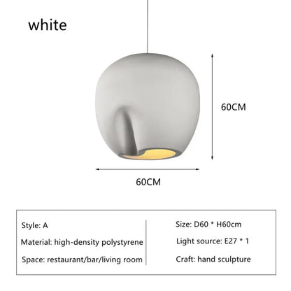 Nordic Minimalist Wabi-Sabi Art Pendant Lights - Perfect for Restaurants, Homestays, Bedrooms, and Loft Decor