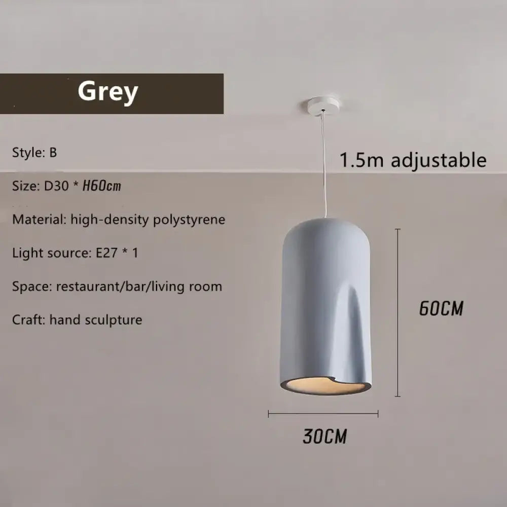 Nordic Minimalist Wabi-Sabi Art Pendant Lights - Perfect for Restaurants, Homestays, Bedrooms, and Loft Decor