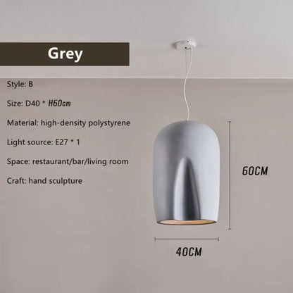 Nordic Minimalist Wabi-Sabi Art Pendant Lights - Perfect for Restaurants, Homestays, Bedrooms, and Loft Decor