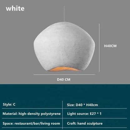 Nordic Minimalist Wabi-Sabi Art Pendant Lights - Perfect for Restaurants, Homestays, Bedrooms, and Loft Decor