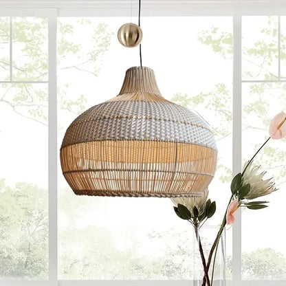 Nordic Rattan Pendant Light | Kitchen Island Home Lighting