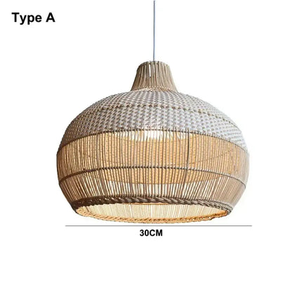 Nordic Rattan Pendant Light | Kitchen Island Home Lighting