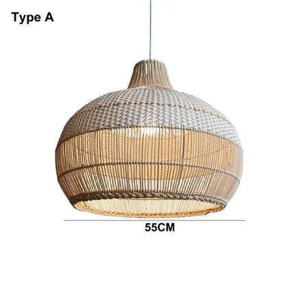 Nordic Rattan Pendant Light | Kitchen Island Home Lighting