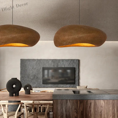 Nordic Retro Wabi-Sabi Wind LED Pendant Lights - Unique Home Decor for Restaurants, Bars, Dining Rooms, and Bedrooms