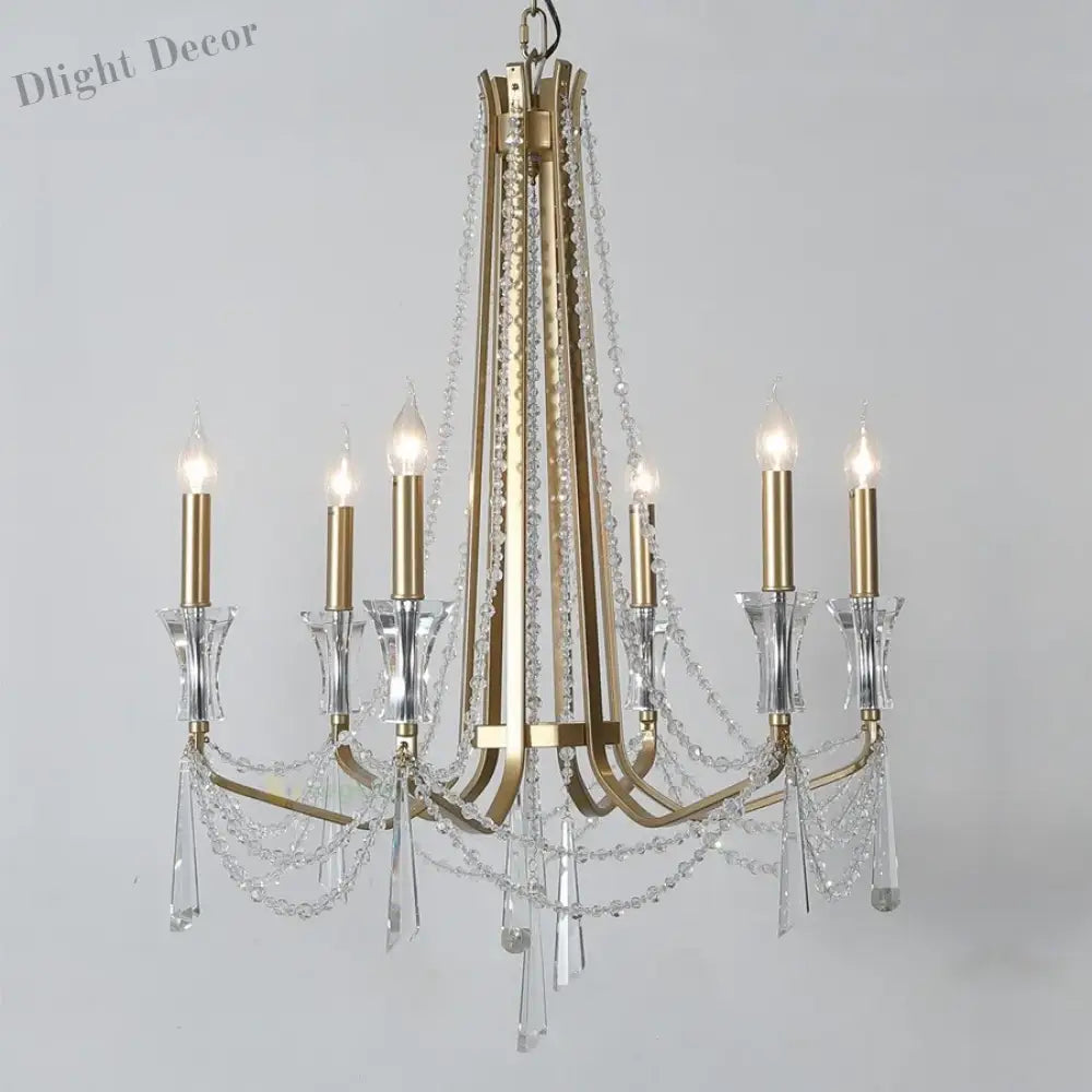 Nordic Style Crystal Chandelier Lighting - Elegance for Your Living Room Ceiling with French Inspired Large Chandeliers, Modern Staircase Lustre Cristal LED Lamp