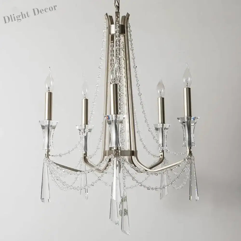 Nordic Style Crystal Chandelier Lighting - Elegance for Your Living Room Ceiling with French Inspired Large Chandeliers, Modern Staircase Lustre Cristal LED Lamp