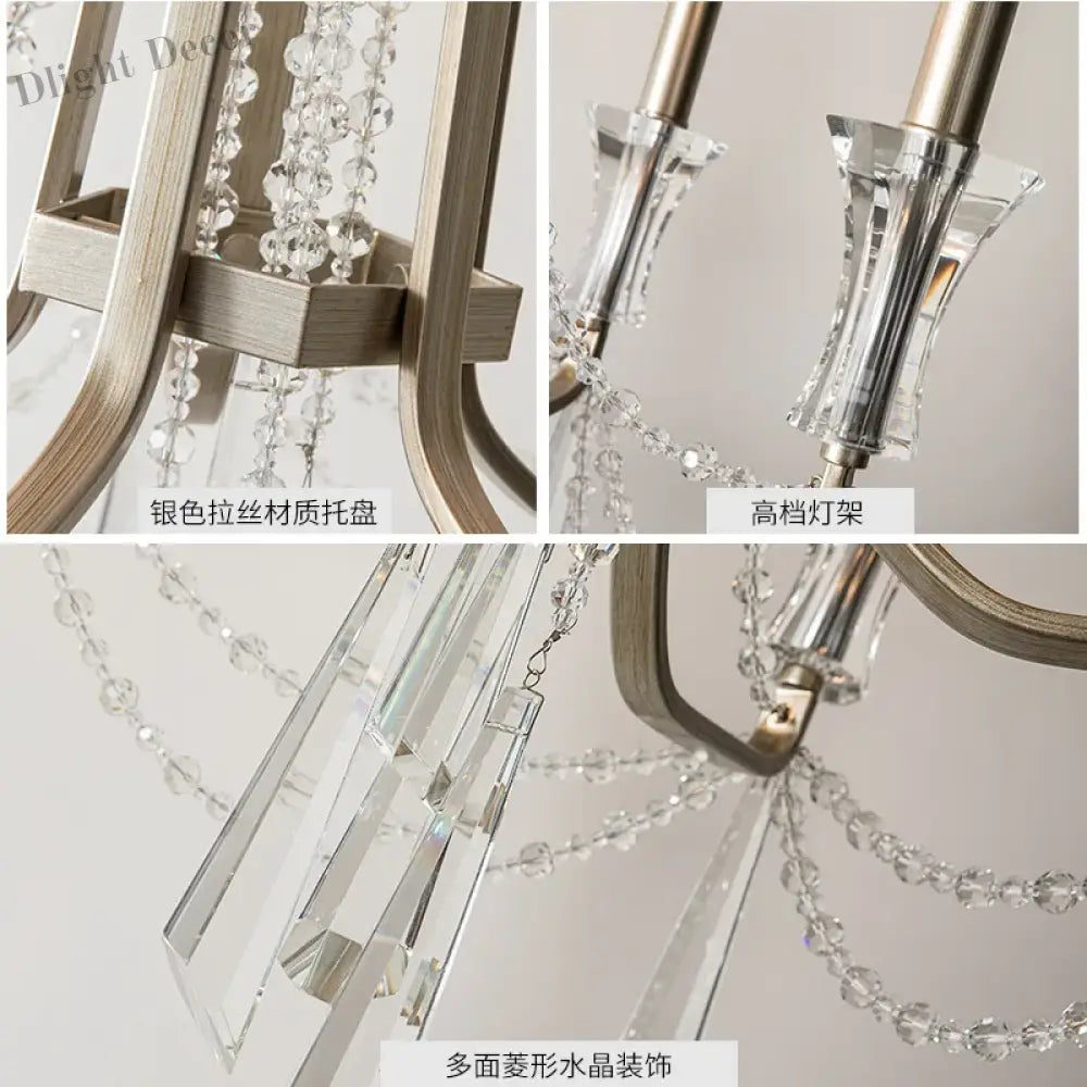Nordic Style Crystal Chandelier Lighting - Elegance for Your Living Room Ceiling with French Inspired Large Chandeliers, Modern Staircase Lustre Cristal LED Lamp