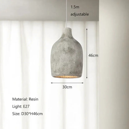 Nordic Wabi-Sabi Wind LED Pendant Lights - Illuminate Your Restaurant, Bar, Dining Room, and More with Serene Elegance