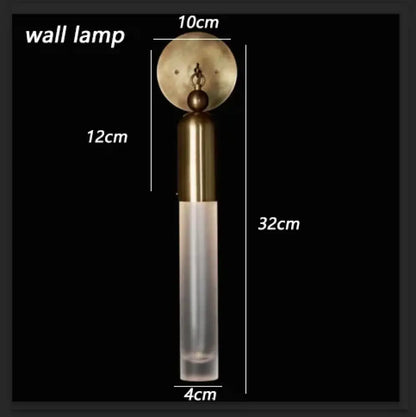 Nordic Wall Lamp - Modern, Simple Bedside Wall Lights Fixtures in Gold for Creative Dining Room, Bedroom Wall Sconces, Home Decor Luminaire