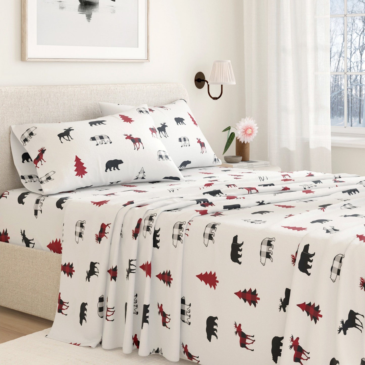 100% Turkish Cotton Flannel Sheet Sets - Boulder Collection