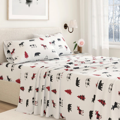 100% Turkish Cotton Flannel Sheet Sets - Boulder Collection