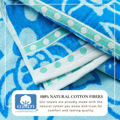 Cotton Velour Beach Towel - Maui Collection