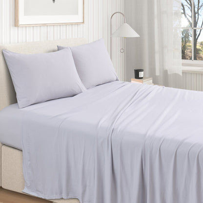 Viscose from Bamboo & Cotton Blend Jersey Knit Sheets