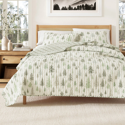 Lodge Quilt Set | Evergreen Forest Bedding Collection