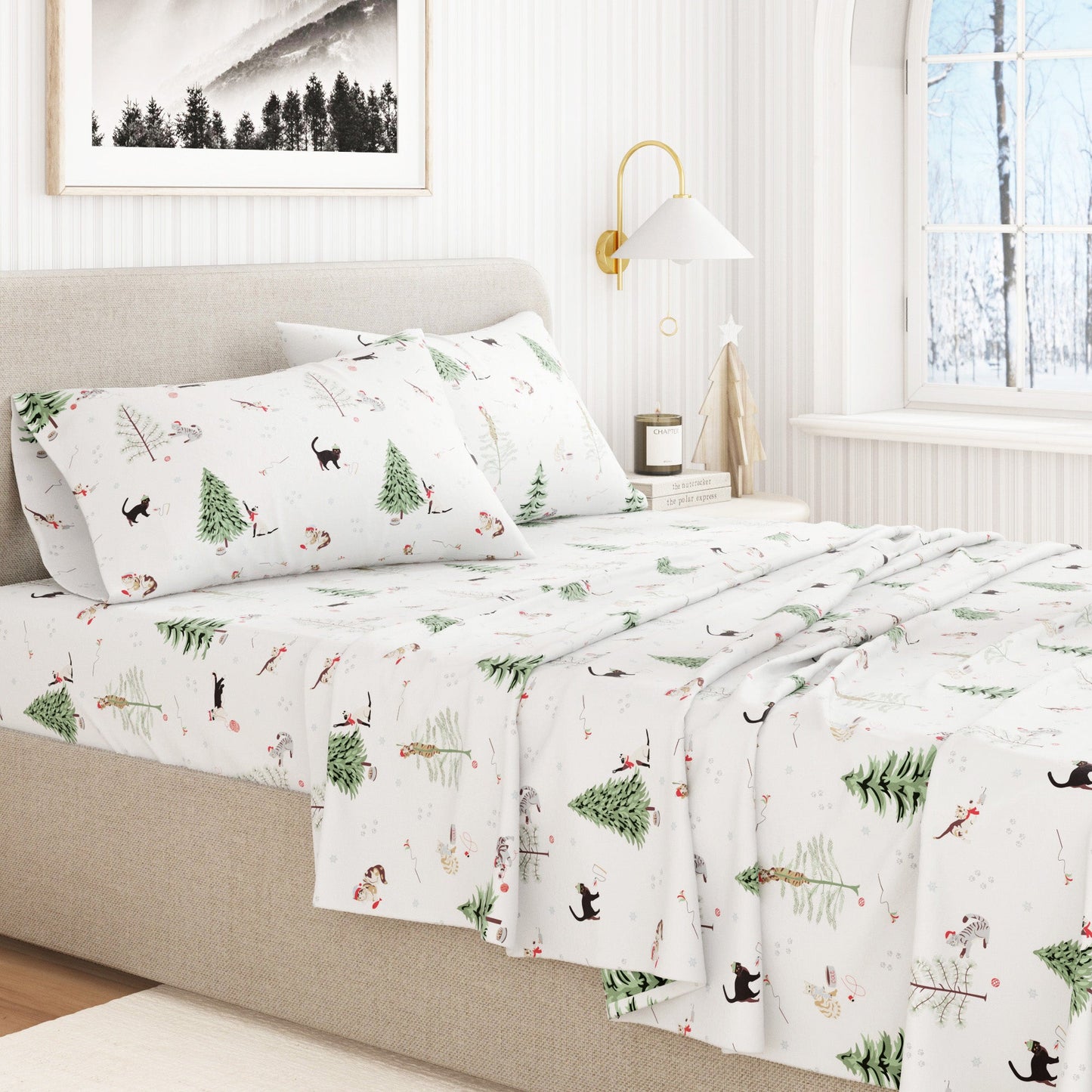 100% Turkish Cotton Flannel Sheet Sets - Boulder Collection