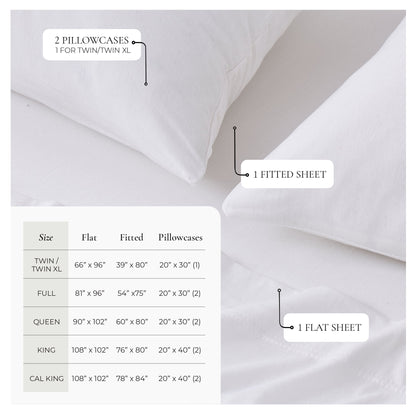 Viscose from Bamboo & Cotton Blend Jersey Knit Sheets