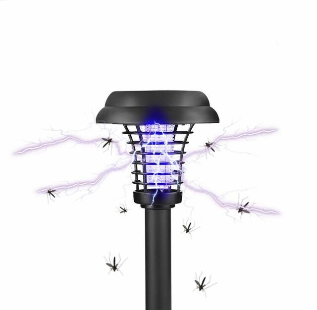 Solar LED Garden Pathway Light with Built-in Bug Zapper