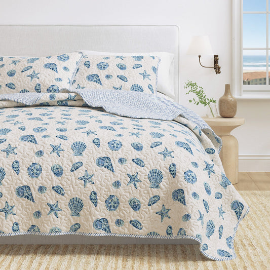 Microfiber Coastal Quilt Set | Bali Collection