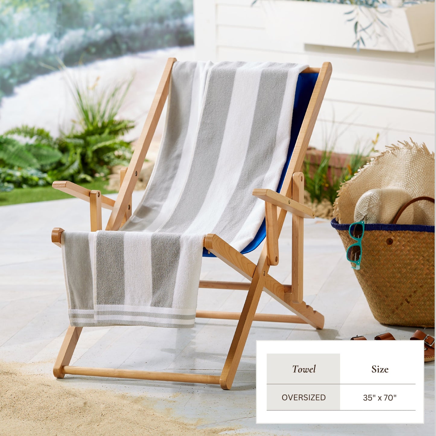 Striped Cabana Beach Towel - Edgartown Collection