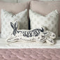 Leaping Easter Bunny Pillow