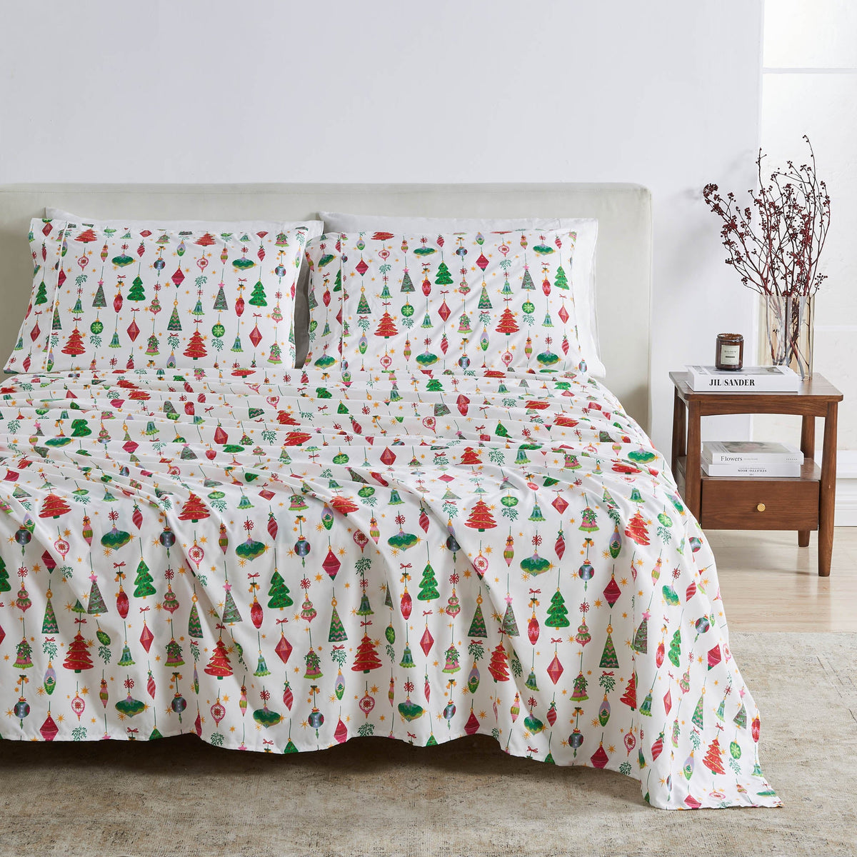 Brushed Microfiber Printed Sheet Set – Baylor Collection – view 26