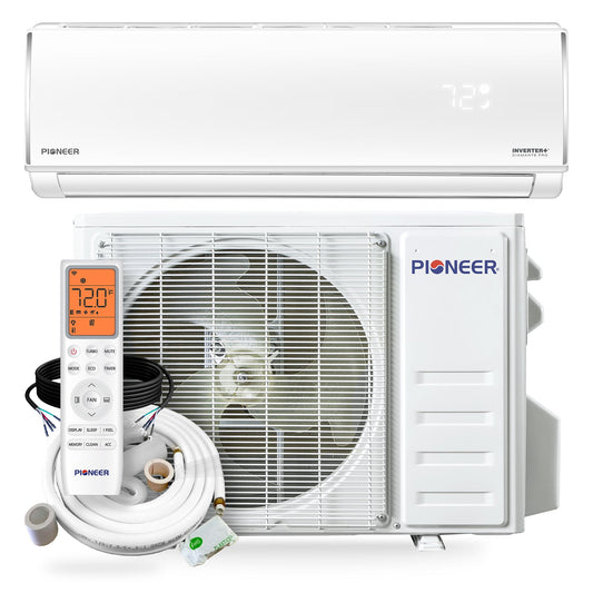 Pioneer Diamante Pro 31,500 BTU 19 SEER2 230V High-Wall Ductless Mini-Split Air Conditioner Inverter Heat Pump with 16 Ft. Kit