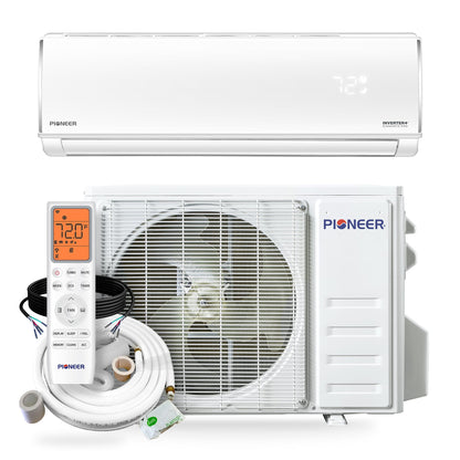 Pioneer Diamante Pro 18,000 BTU 21 SEER2 230V High-Wall Ductless Mini-Split Air Conditioner Inverter Heat Pump with 16 Ft. Kit