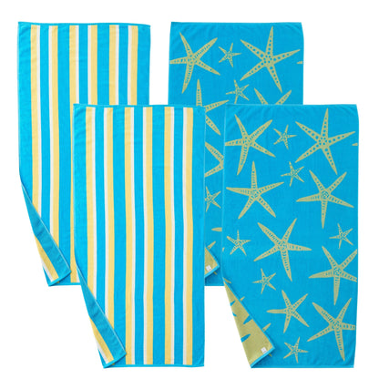 Cotton Velour Beach Towel - Maui Collection
