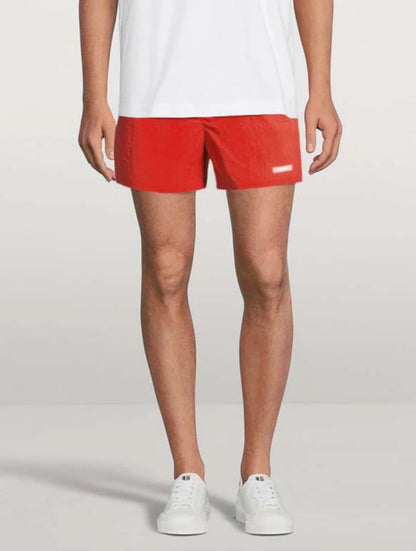 Helmut Lang MEN'S AIRY Logo Polyamide-Blend Swim Shorts – Lightweight and Quick-Drying