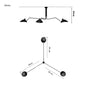Retro Industrial Spider Serge LED Pendant Ceiling Light - Modern Duckbill Chandeliers Lighting with a Nordic Iron Hanging Lamp Design