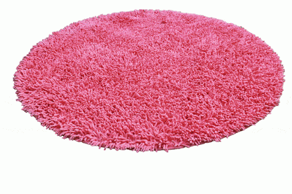 Tache Cotton Chenille Hot Pink Shag Area / Bathroom Rug (MATP)
