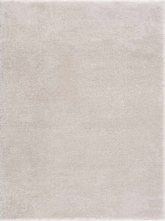 Velora Light Beige Wavy Abstract Modern Minimalist Polyester Machine Woven Area Rug