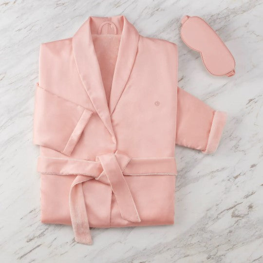 Clean Design Home® Satin Robe with Eyemask Gift Set