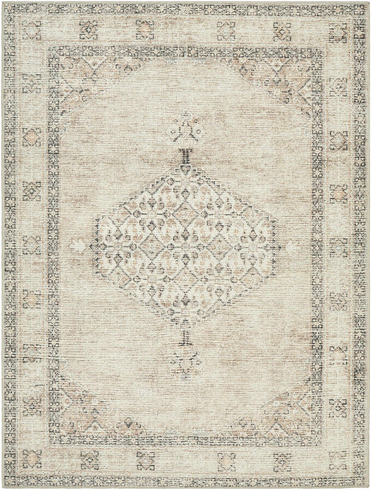 Lila Medallion Brown Area Rug