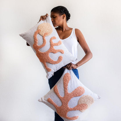 Sea Coral Throw Pillow