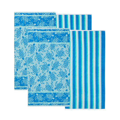Cotton Velour Beach Towel - Maui Collection