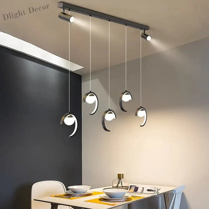 Sleek Modern Chandeliers for Dining Rooms - Stylish Pendant Lighting Fixtures for Indoor Decor