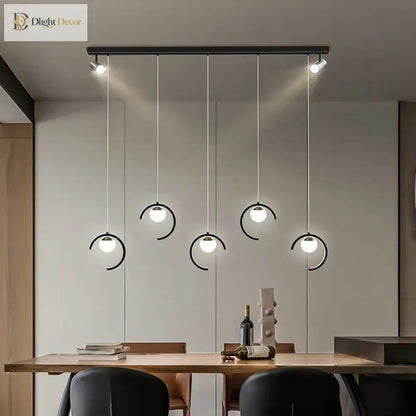 Sleek Modern Pendant Light | Dining Room Home Lighting