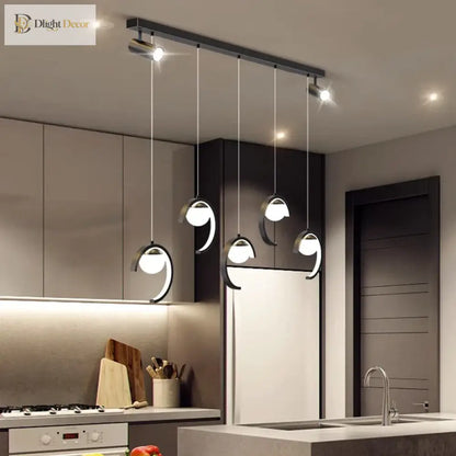 Sleek Modern Pendant Light | Dining Room Home Lighting