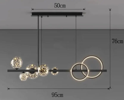 Sleek Modern Pendant Lights - Versatile Indoor Lighting for Dining and Living Rooms