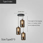 Smoky Grey LED Pendant Lights - Nordic Glass Chandelier for Dining, Living Room, Kitchen, and Bar