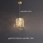 Sophisticated Crystal LED Pendant Lights - Dimmable, Ideal for Living and Dining Rooms - Luxurious Ring Design
