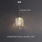 Sophisticated Crystal LED Pendant Lights - Dimmable, Ideal for Living and Dining Rooms - Luxurious Ring Design