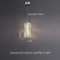 Sophisticated Crystal LED Pendant Lights - Dimmable, Ideal for Living and Dining Rooms - Luxurious Ring Design