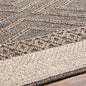 Beige Charcoal Areli Area Rug
