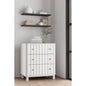Stapleton Three Drawer Small Chest, White