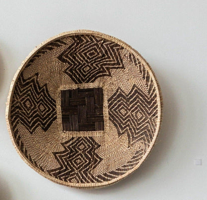 Statement Zambian Plateau African Wall Decor Basket