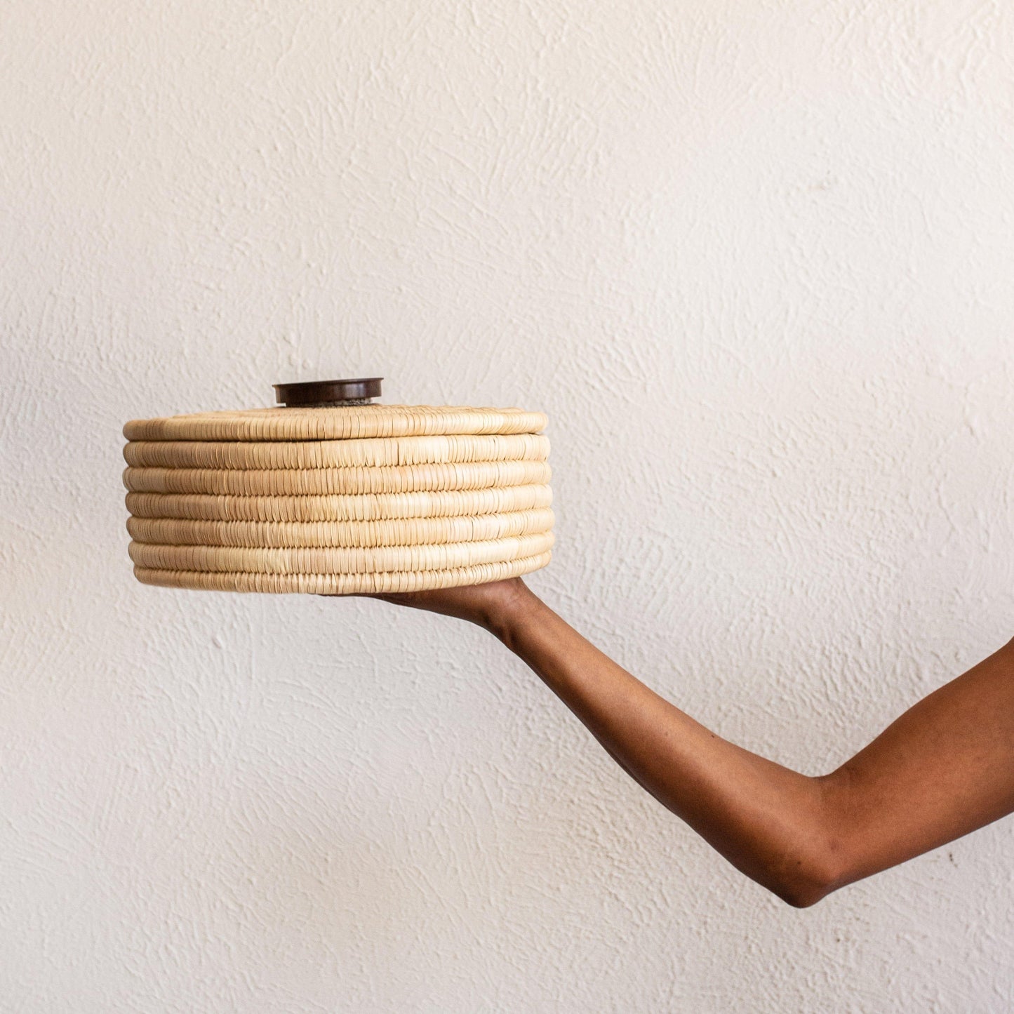 Sunga Small Ilala Palm Lidded Basket