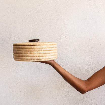 Sunga Small Ilala Palm Lidded Basket